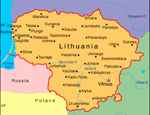 Lithuania VFR chart