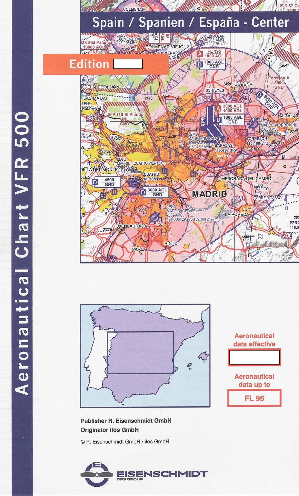 spain center vfr chart vfr charts spain