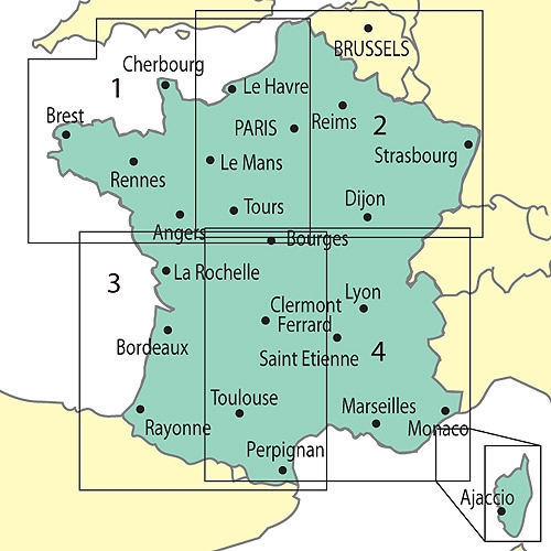 France North West VFR Chart