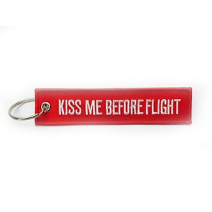 Keyring "Kiss Me Before Flight"